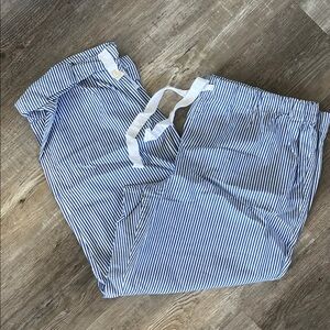 J. Crew | Blue White Striped PJ Pants